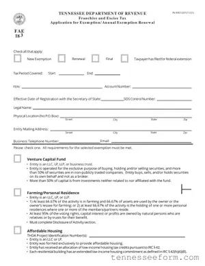 Get Tennessee 183 Template in PDF