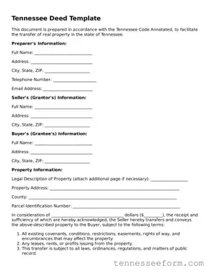 Tennessee Deed Document